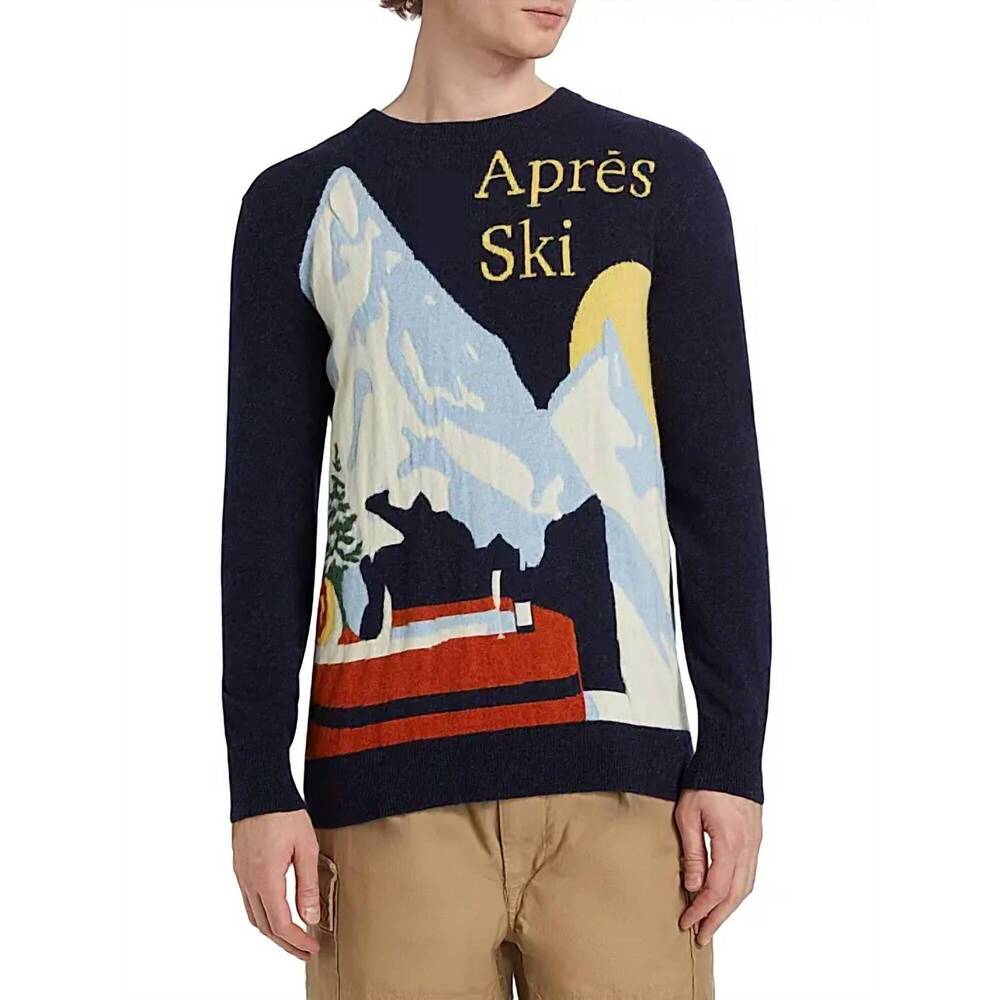 NEW HARDEN apres ski crewneck sweater in black